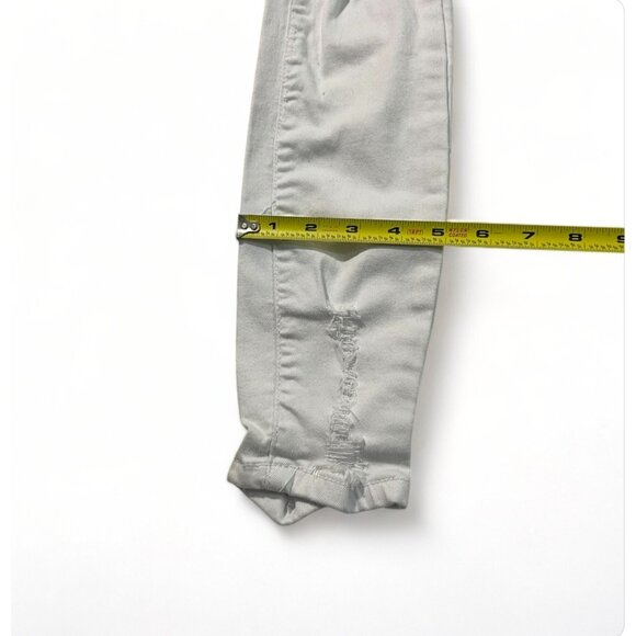 Bamboo Distressed White Skinny Jeans Girls Size 7 Cotton Blend - Picture 7 of 11